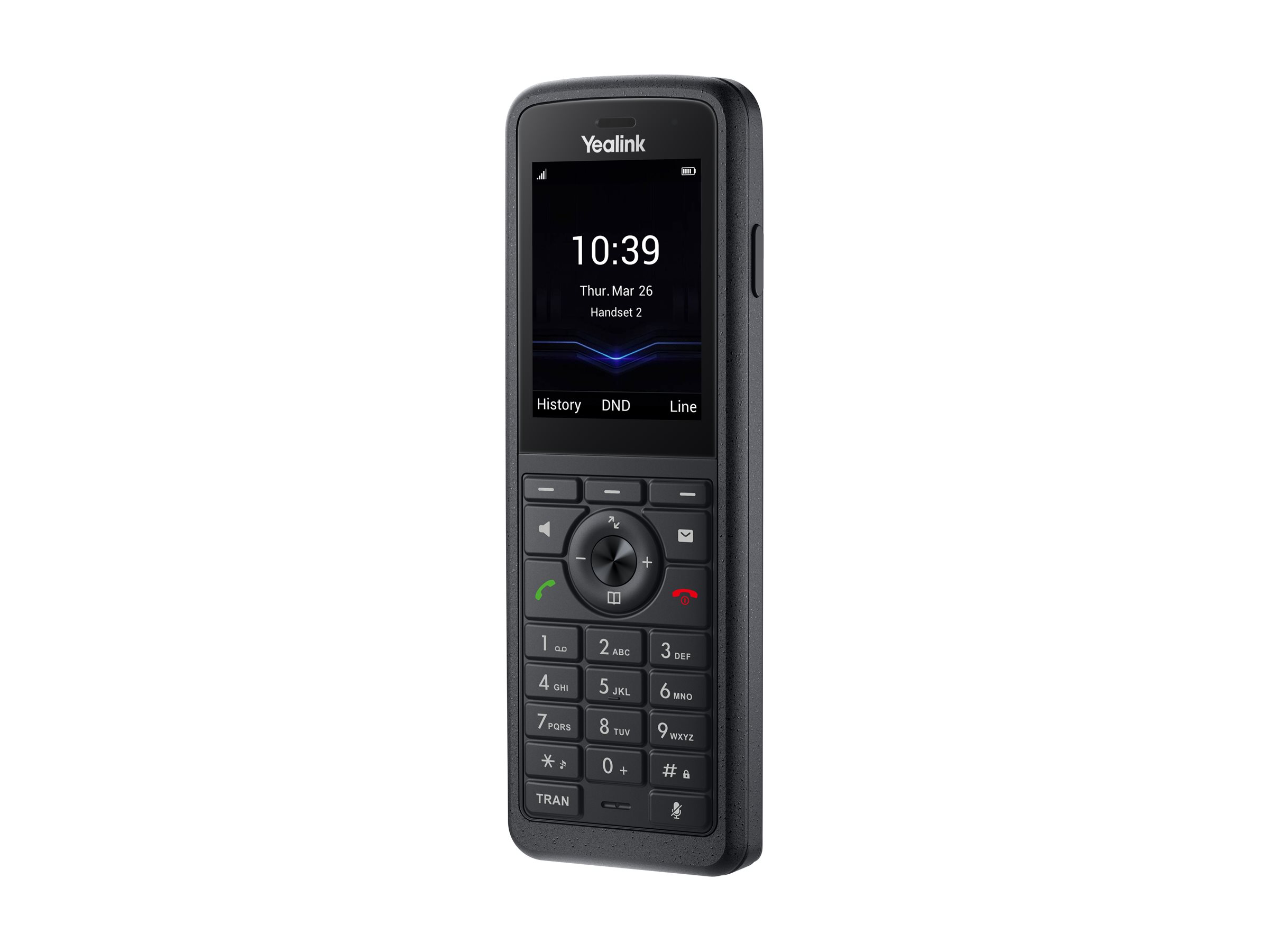 Yealink W59R Pro - Ekstra trådløst håndsæt - med Bluetooth interface med opkalds-ID - DECT - 3-vejs opkaldskapacitet - sort
