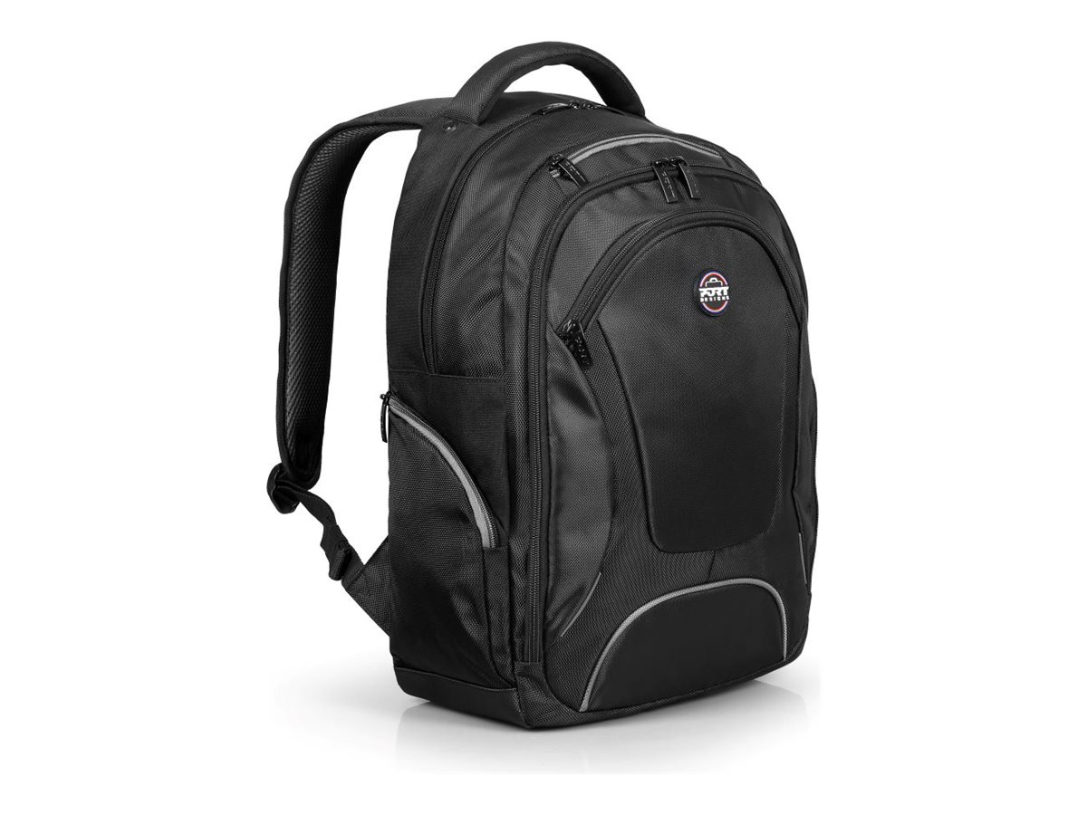 PORT COURCHEVEL Rygsæk 15.6" 210D nylon 1680D balistisk nylon 600D nylon Sort Rød