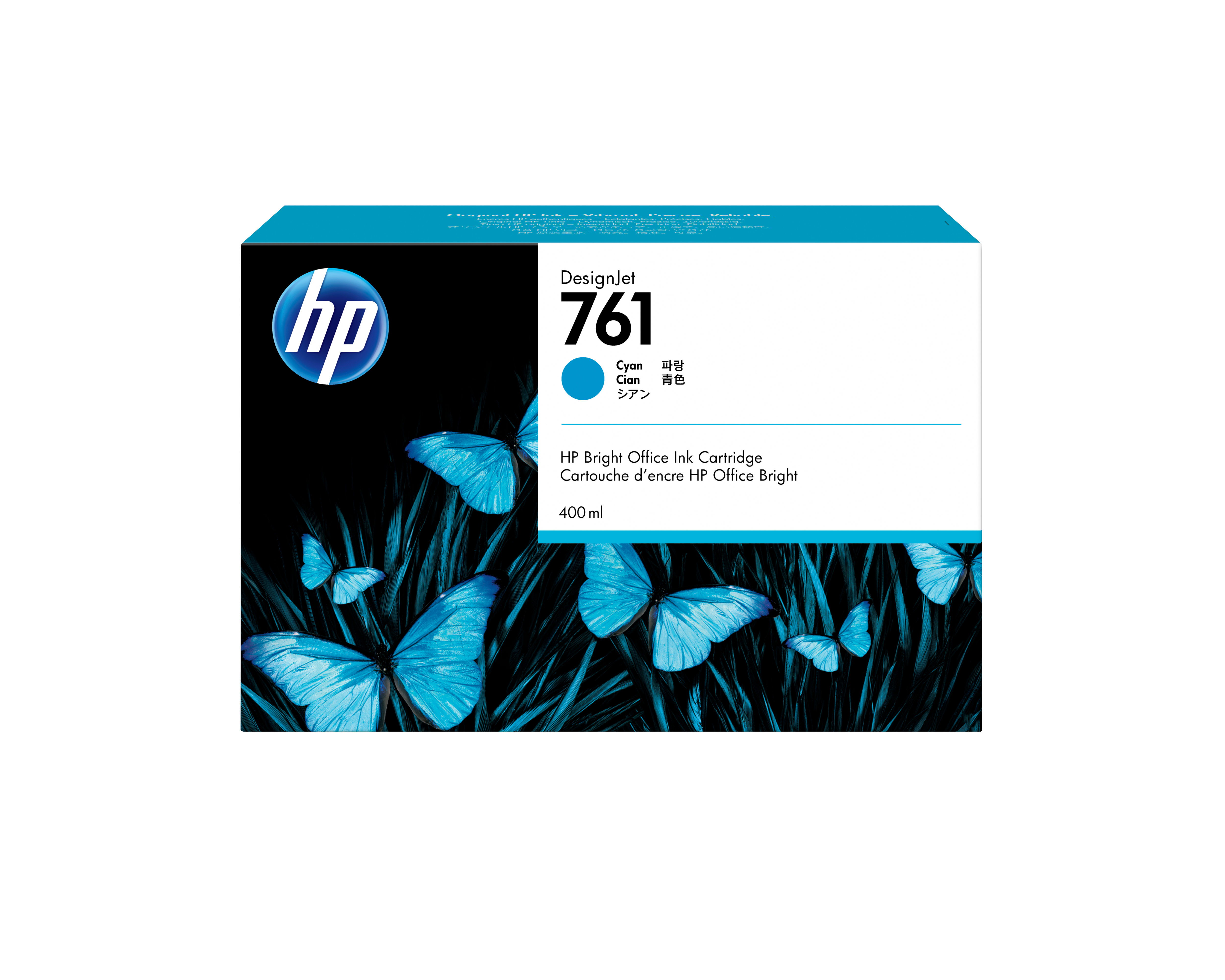 HP 761 Cyan Blæk CM994A billede