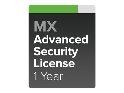 Cisco Meraki MX100 Advanced Security License Online & komponentbaserede tjenester 1 licens 1 år