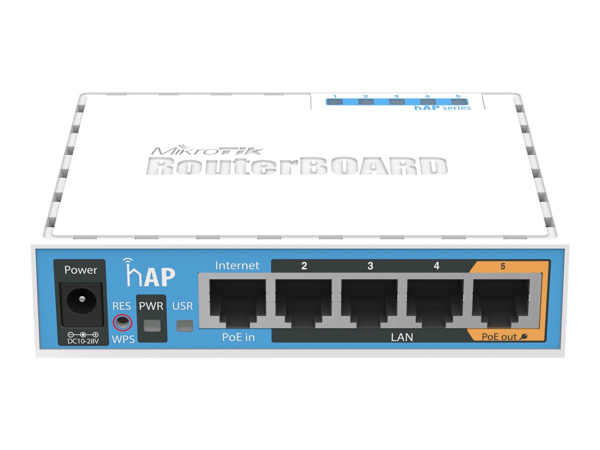 MikroTik RouterBOARD hAP - Wireless router N Standard - 802.11n