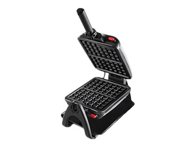 Tefal WM756D, 2 vaffel/vafler, Rektangulær, Sort, Rustfrit stål, Rustfrit stål, 1200 W, 10 cm