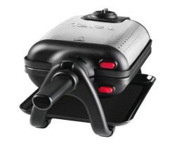 Tefal WM756D, 2 vaffel/vafler, Rektangulær, Sort, Rustfrit stål, Rustfrit stål, 1200 W, 10 cm