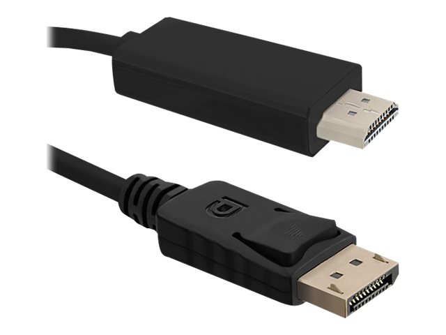 Qoltec Video/audiokabel DisplayPort / HDMI 2m Sort