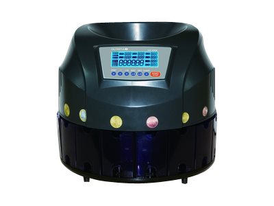 OLYMPIA CC 202 mønttæller - sort, LCD-display, 200 mønter/min