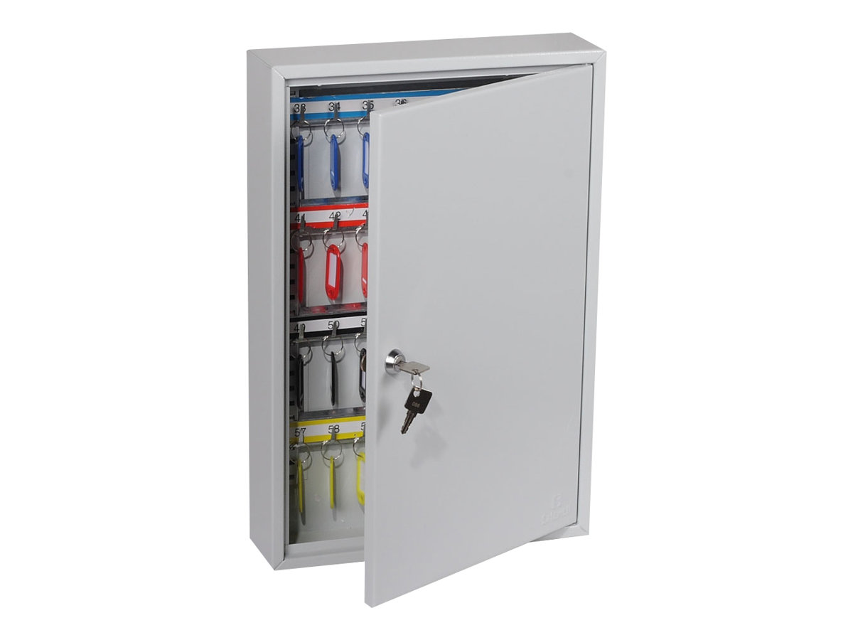 Phoenix KC0602K - Nøglekabinet - 64 kroge - lysegrå