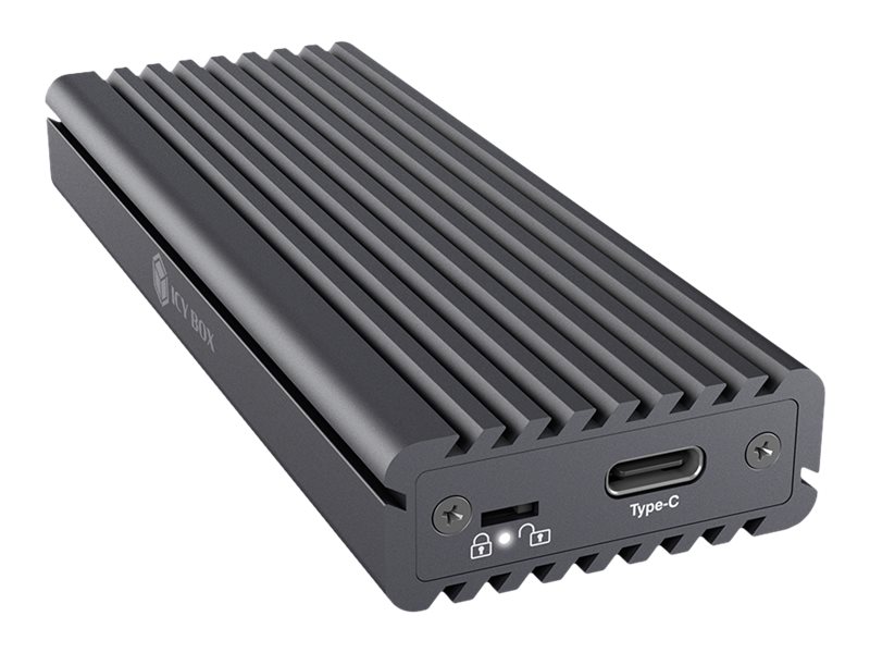 RaidSonic ICY BOX Ekstern Lagringspakning USB-C 3.1 (Gen 2) M.2 NVMe Card / SATA 6Gb/s