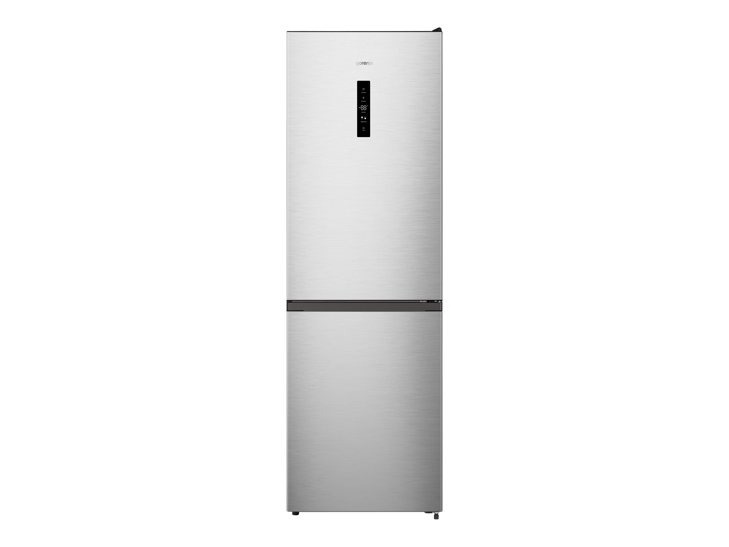Gorenje N619EAXL4 - Køleskab/fryser - bund-fryser - bredde: 59.5 cm - dybde: 59 cm - højde: 186 cm - 304 liter - Klasse E - rustfrit stål