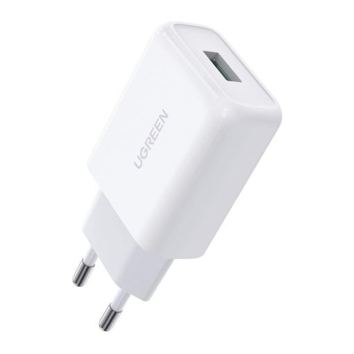Ugreen 10133 oplader til mobil enhed Smartphone Hvid USB Hurtig opladning Indendørs