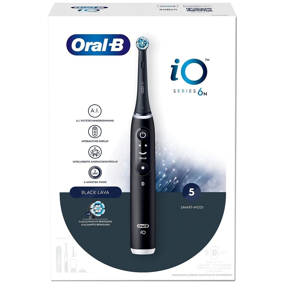 Oral-B iO Series 6n Black Lava elektrisk tandbørste billede