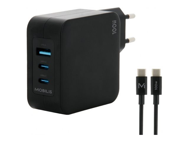 Mobilis Strømforsyningsadapter 100Watt Europlug (strøm CEE 7/16)