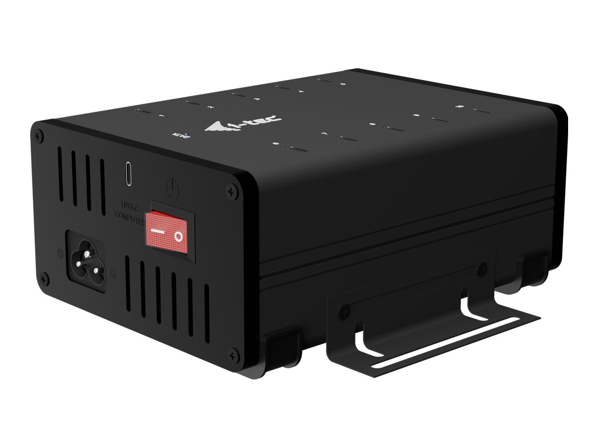 I-Tec USB Hub - 10-Port - USB 3.2 Gen1 - 180W adapter USB hub - 10 ports - Sort