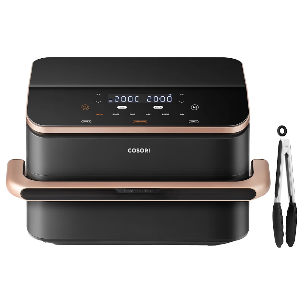 Karšto oro gruzdintuvė Cosori Dual Blaze TwinFry CAF-TF101S, 10 l, juoda (CAF-TF101S-AEUR)
