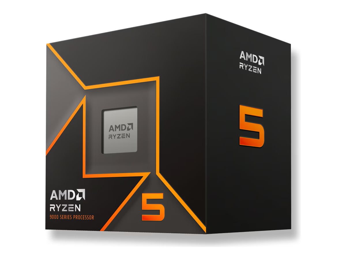 AMD Ryzen 5 9600 3,8 GHz 6 kerner AM5 PIB - m/køler
