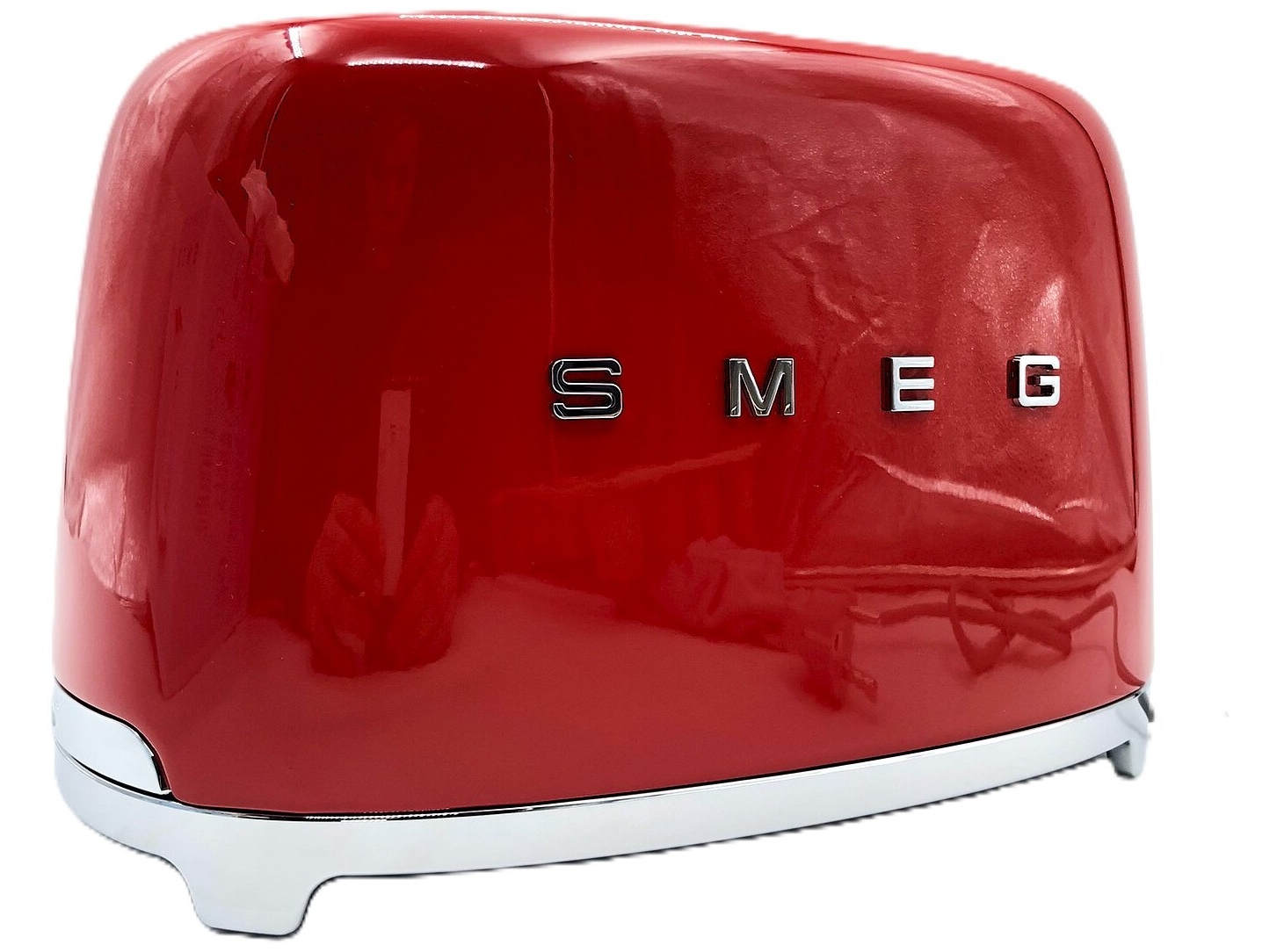 Smeg 50''s Style Brødrister TSF01RDEU Rød, 2 skive(r), Rød, Rustfrit stål, Knapper, Rustfrit stål, 950 W