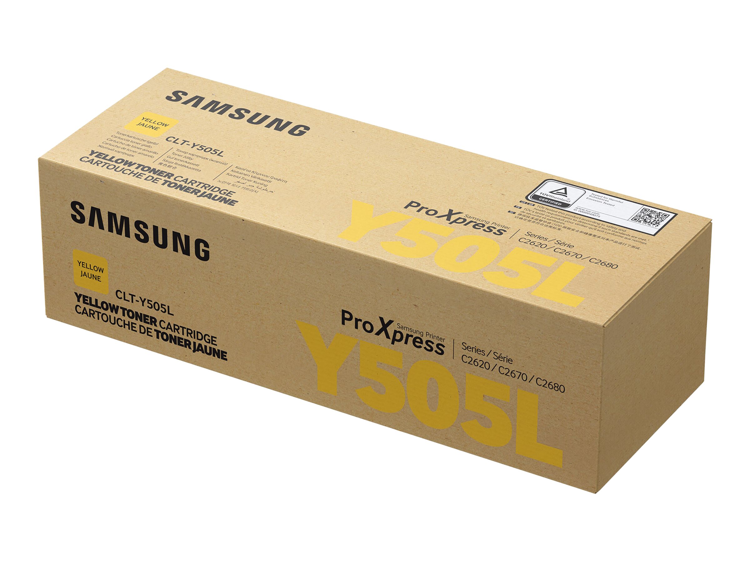 Samsung Tonerkassette gul 3.500 sider CLT-Y505L Modsvarer: N/A