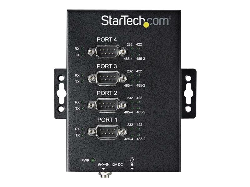 StarTech.com 4-Port Industrial USB to RS-232/422/485 Serial Adapter - 15 kV ESD Protection - serial adapter