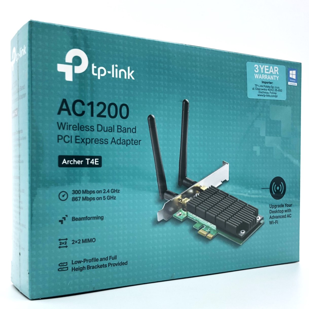 TP-Link Archer T4E Netværksadapter PCI Express Trådløs Adapter - GEEKD.dk