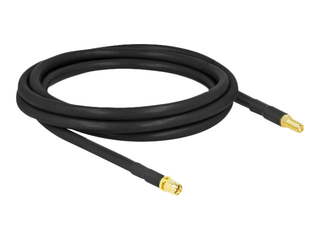 DeLOCK Forlængerkabel til antenne Koaksial 2m Sort Sort