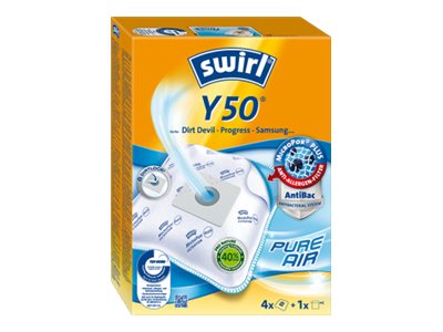 Swirl Y50, Støvpose, Hvid, Dirt Devil, Progress, Samsung, 4 stk
