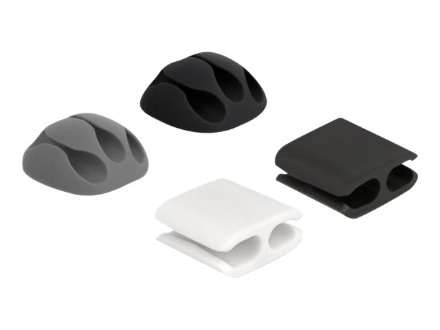 Delock Sort Grå Hvid