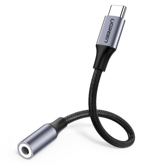 Ugreen 30632 kabel til mobiltelefon Sort USB C 3.5mm