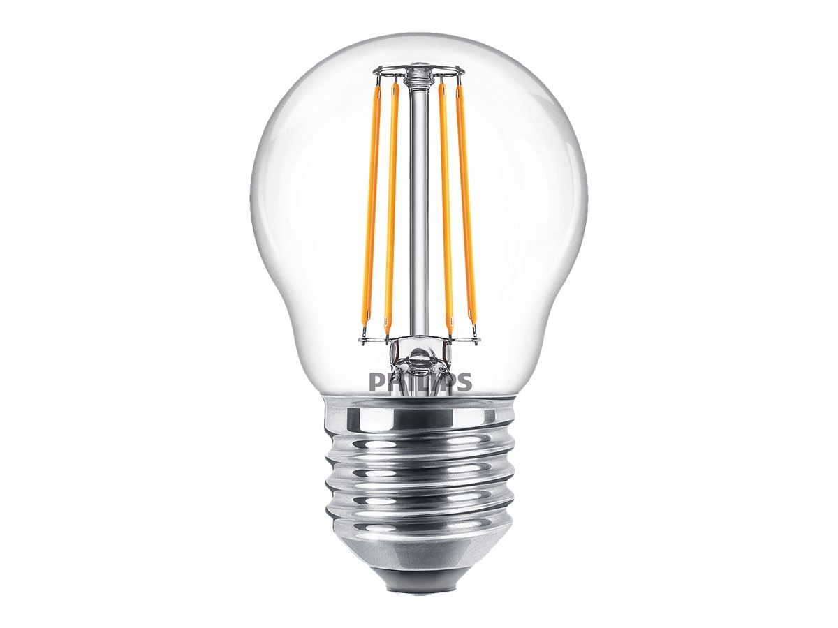Philips LED-filament-lyspære 4.3W F 470lumen 2700K Varmt hvidt lys