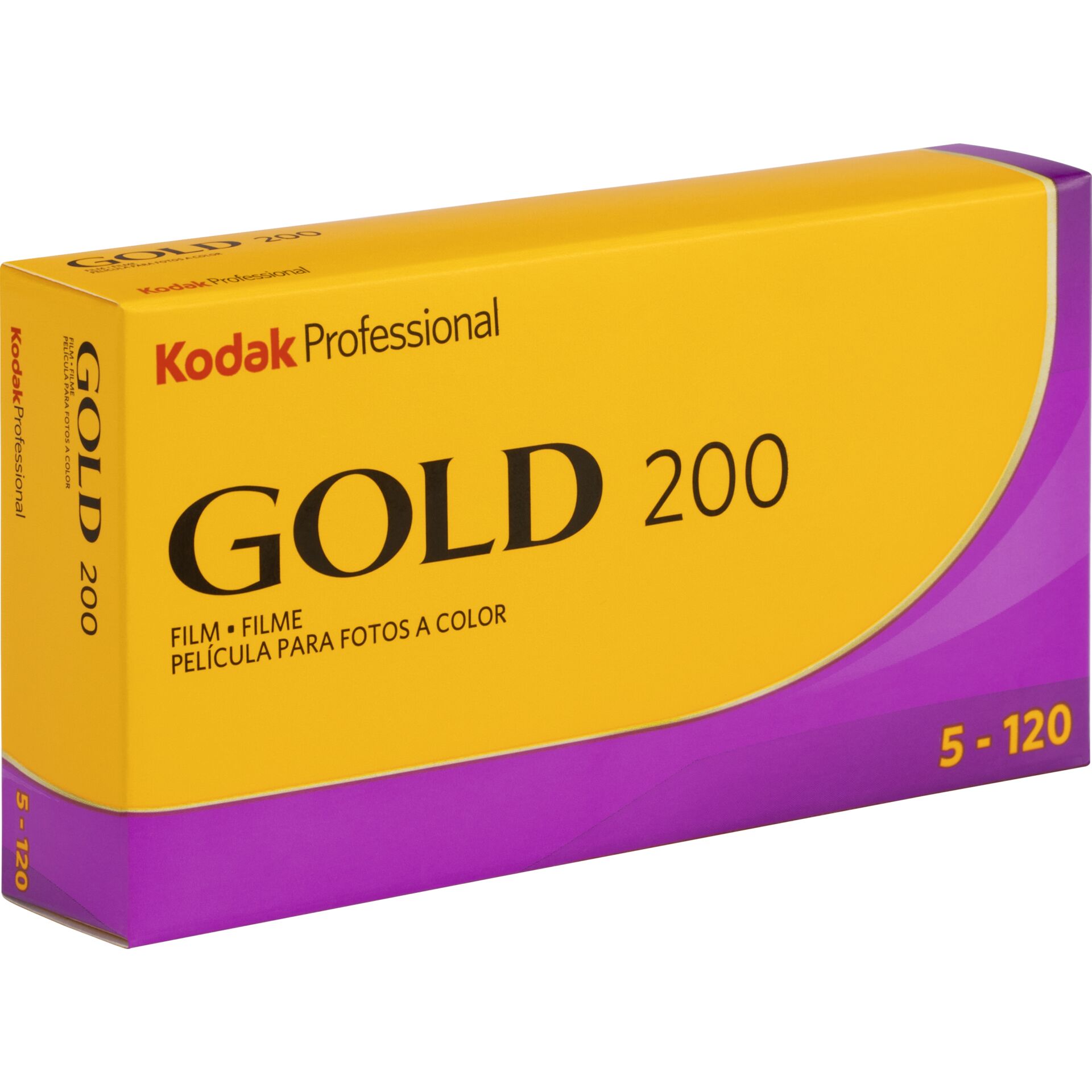KODAK Gold 200 Color Negative Film 120 Roll Film 5-Pack