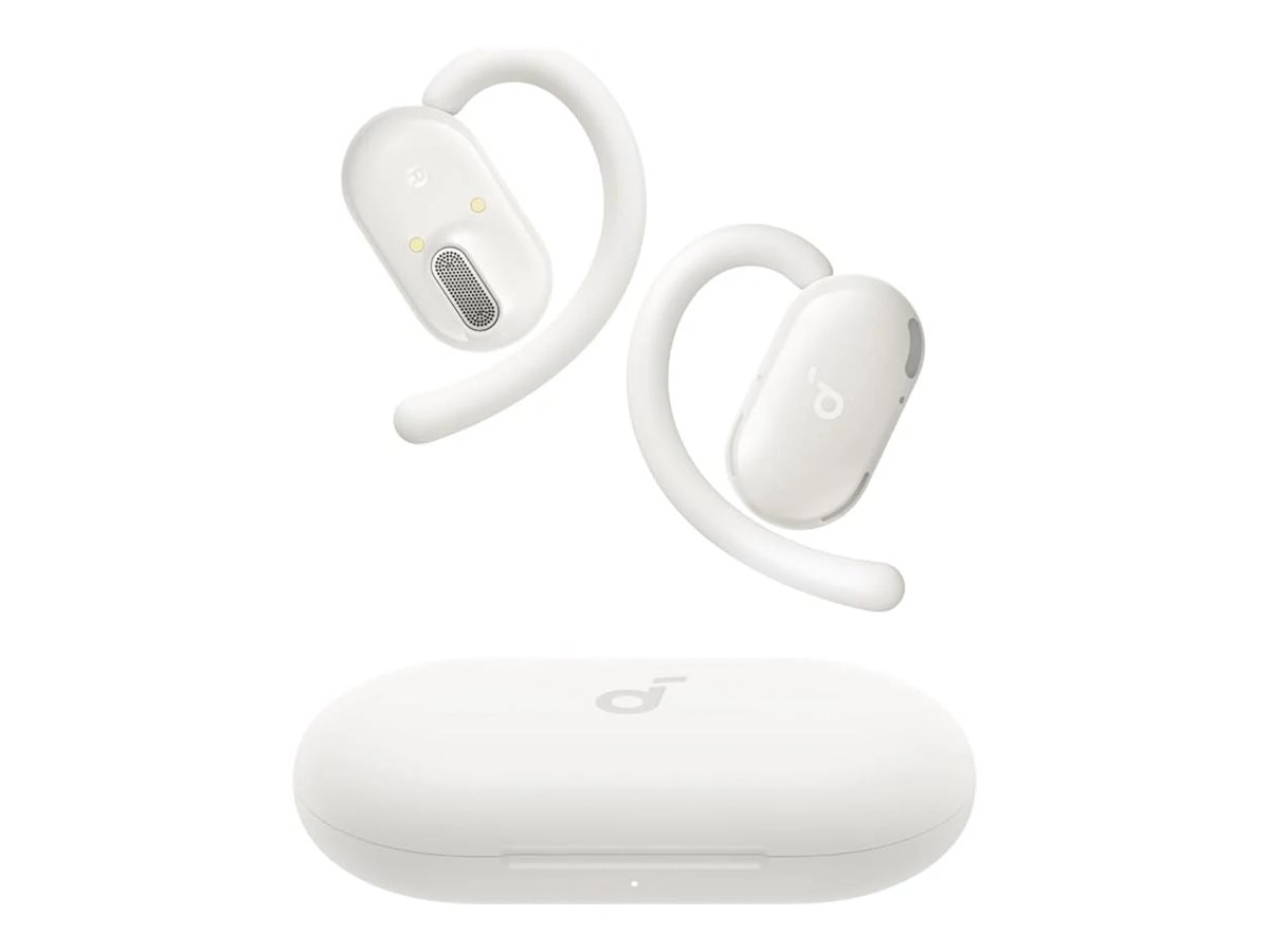 Soundcore V20i - Ægte trådløse øretelefoner med mik. - åbent øre - over øret-montering - Bluetooth - hvid
