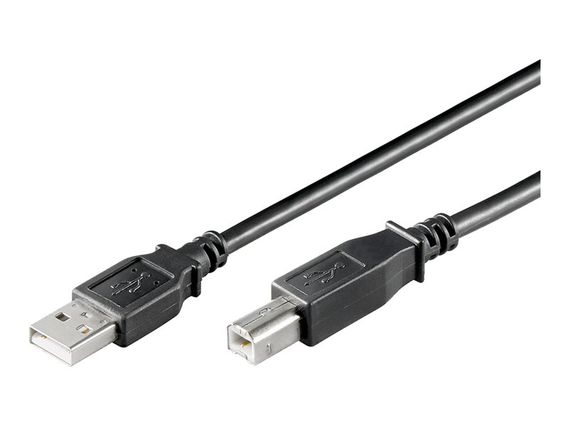 Pro USB-A <-> USB-B 2.0 - 3m - Sort