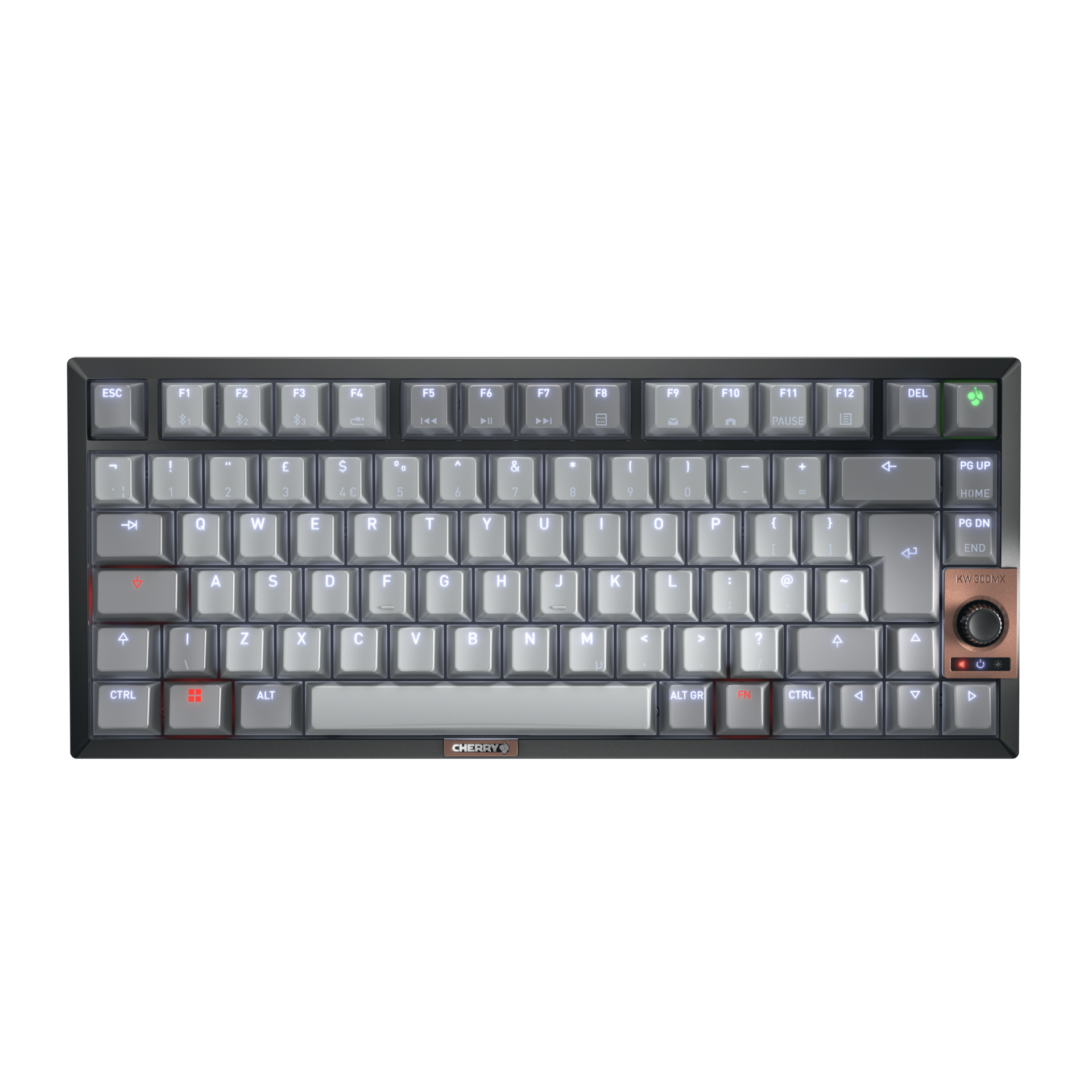 CHERRY KW 300W MX Tastatur Mekanisk LED Kabel & trådløs UK engelsk