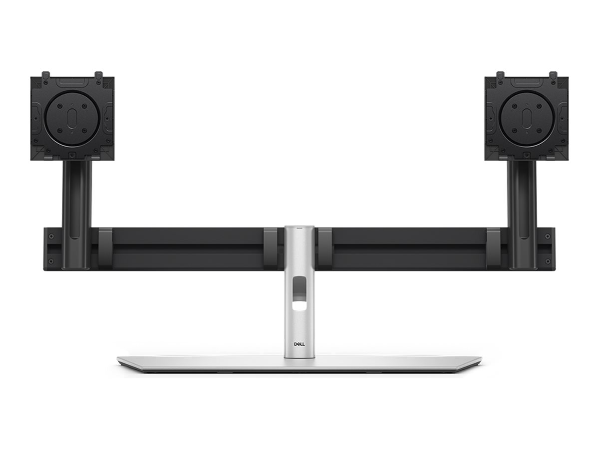 Dell Pro MDS26 - Stativ - for 2 skærme - hurtigudløsningsmekanisme - sølv/sort - skærmstørrelse: 19-27 - monteringsgrænseflade: 100 x 100 mm - skrivebord