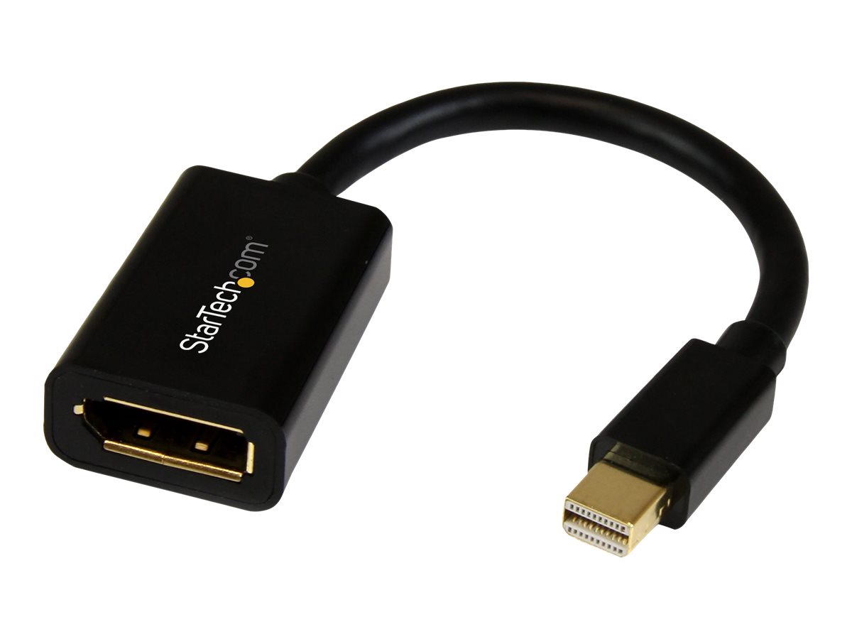 StarTech.com 6in Mini DisplayPort to DisplayPort Video Cable Adapter (MDP2DPMF6IN) DisplayPort kabel 15.2cm Sort