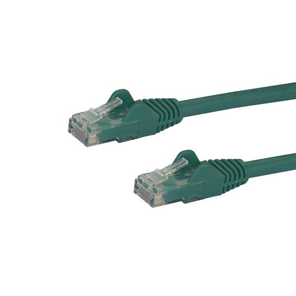 StarTech.com 10m CAT6 Cable - Green Snagless CAT 6 Wire - 100W RJ45 UTP 650MHz Category 6 Network Patch Cord UL/TIA (N6PATC10MGN) CAT 6 10m Patchkabel