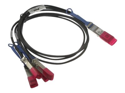 Dell 470-abqb Infiniband Og Fiberoptisk Kabel 3 M Qsfp28 4x Sfp28 Sort, Rød 3m Qsfp28 4 X Sfp28