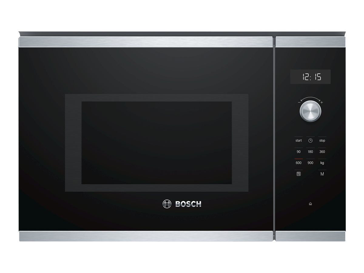 Bosch Serie | 6 BFL554MS0 - Mikrobølgeovn - til indbygning - 25 liter - 900 W - rustfrit stål
