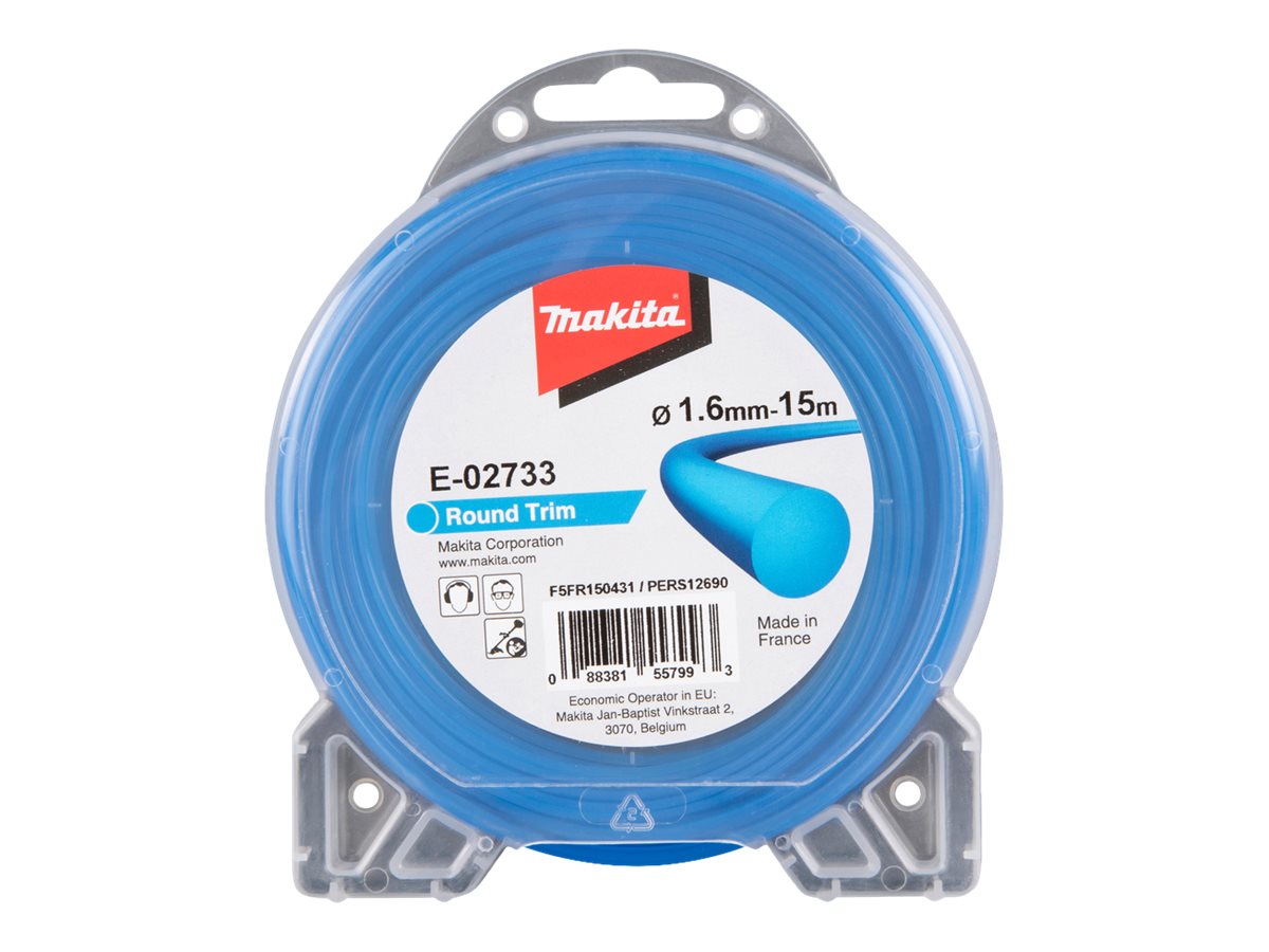 Makita - Klippelinje - for græs - 1.6 mm - længde: 15 m - for Makita DUR181RF, DUR181Z, UR3000