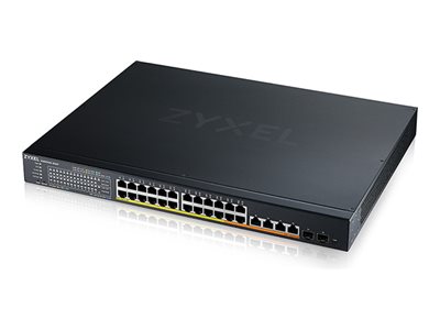 Zyxel XMG1930 Series XMG1930-30HP - Switch - administreret, NebulaFLEX cloud - L3 Lite - smart - 20 x 100/1000/2.5G (PoE+) + 4 x 100/1000/2.5G (PoE++) + 4 x 1/2.5/5/10 (PoE++) + 2 x Gigabit SFP / 10 Gigabit SFP+ - monterbar på stativ - PoE++ (700 W)