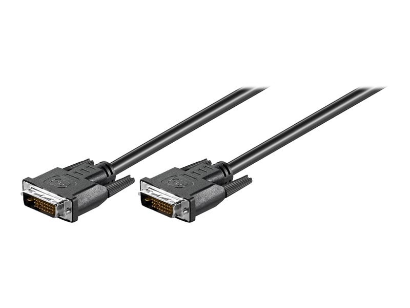 Goobay DVI-D Full HD-kabel Dual Link, Nikkel DVI-D-stik dual link (24 + 1 ben) > DVI-D-stik dual link (24 + 1 ben), 1.8 m