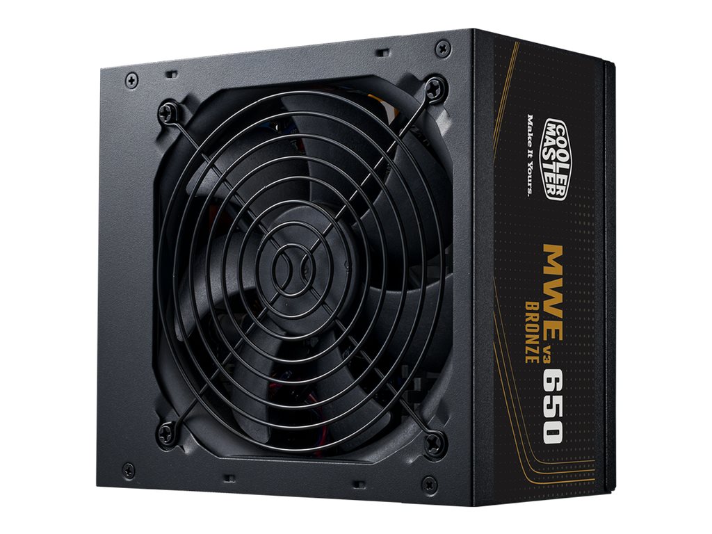 Cooler Master MWE Bronze V3 650 Strømforsyning - 650 Watt - 120 mm - ATX - 80 Plus Bronze certified