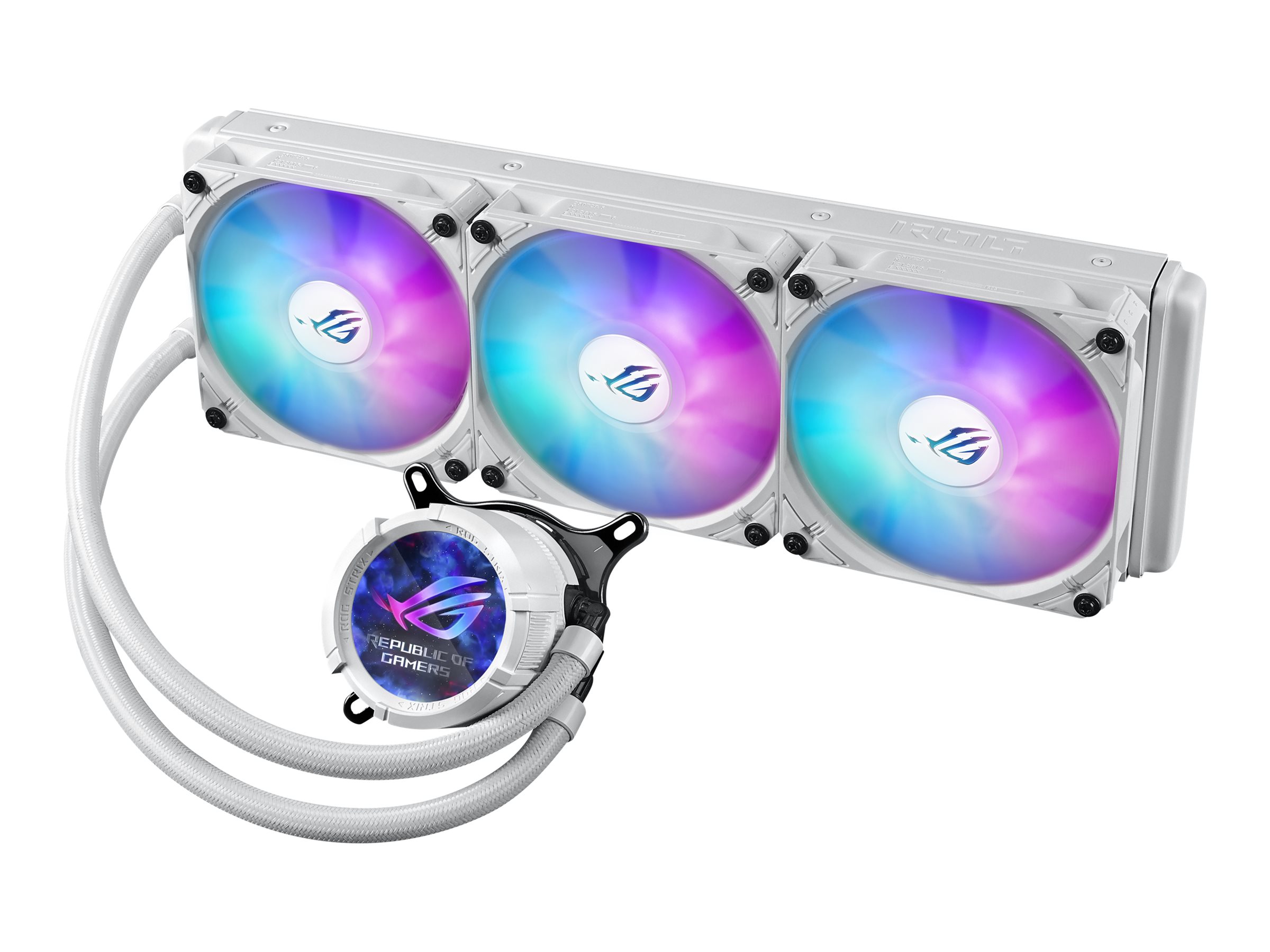 ASUS ROG STRIX LC III 360 ARGB LCD WHITE EDITION AiO Liquid Cooler Vandkøling - GEEKD.dk