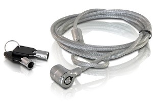 LogiLink tyverisikringskabel til bærbar - 1,5 m, nøgle, grå