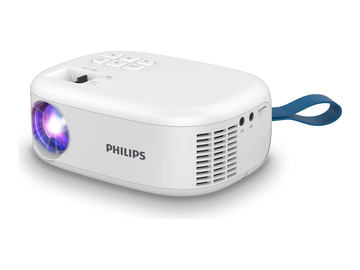 Philips NPX113 mini-projektor - HD, 100 lm, 1920 × 1080, hvid