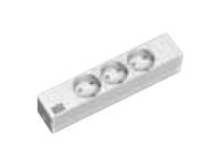 Bachmann Stikdåse 3-stik 16A Grå Sølv 2m