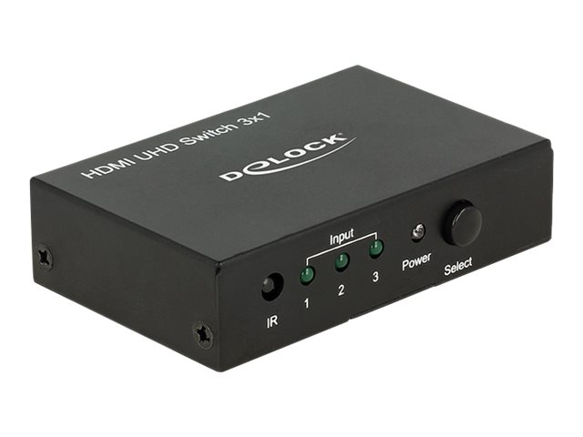 DeLock HDMI UHD 3 x HDMI in > 1 x HDMI out 4K Video-/audioswitch HDMI