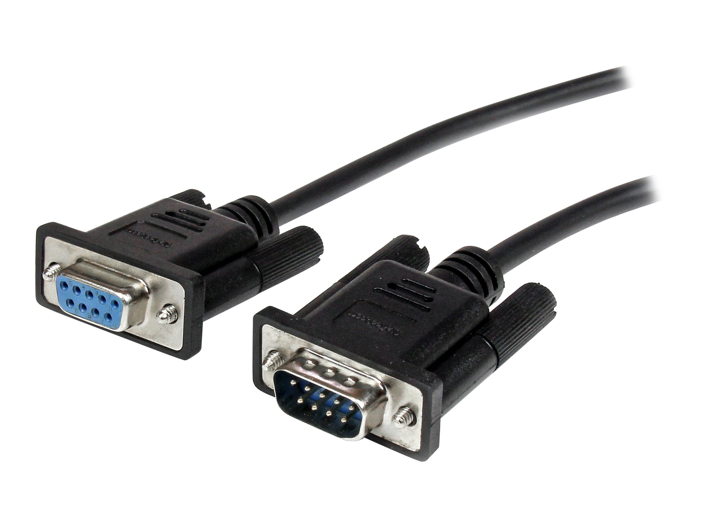 StarTech 2m Black Straight Through DB9 RS232 Serial Cable - DB9 RS232 Serial Extension Cable - Male to Female Cable (MXT1002MBK) - Serielforlængerkabel - DB-9 (han) til DB-9 (hun) - 2 m - sort - for P/N: 1P3FPC-USB-SERIAL, IC232TTL, ICUSB2324I, ICUSB232D, ICUSB232V2, SV1108IPPWGB
