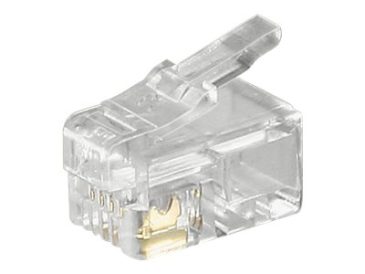 Goobay 50249, RJ10, Transparent