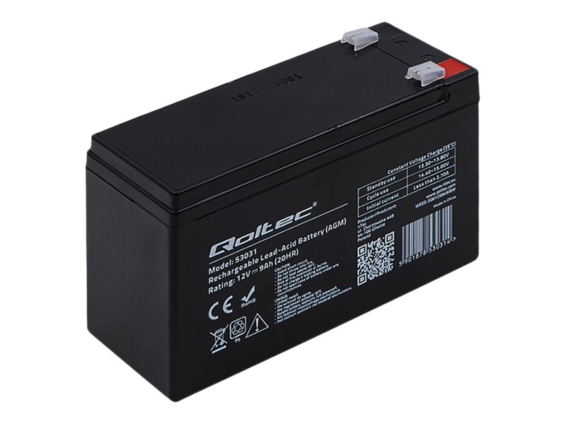 Qoltec AGM battery UPS-batteri