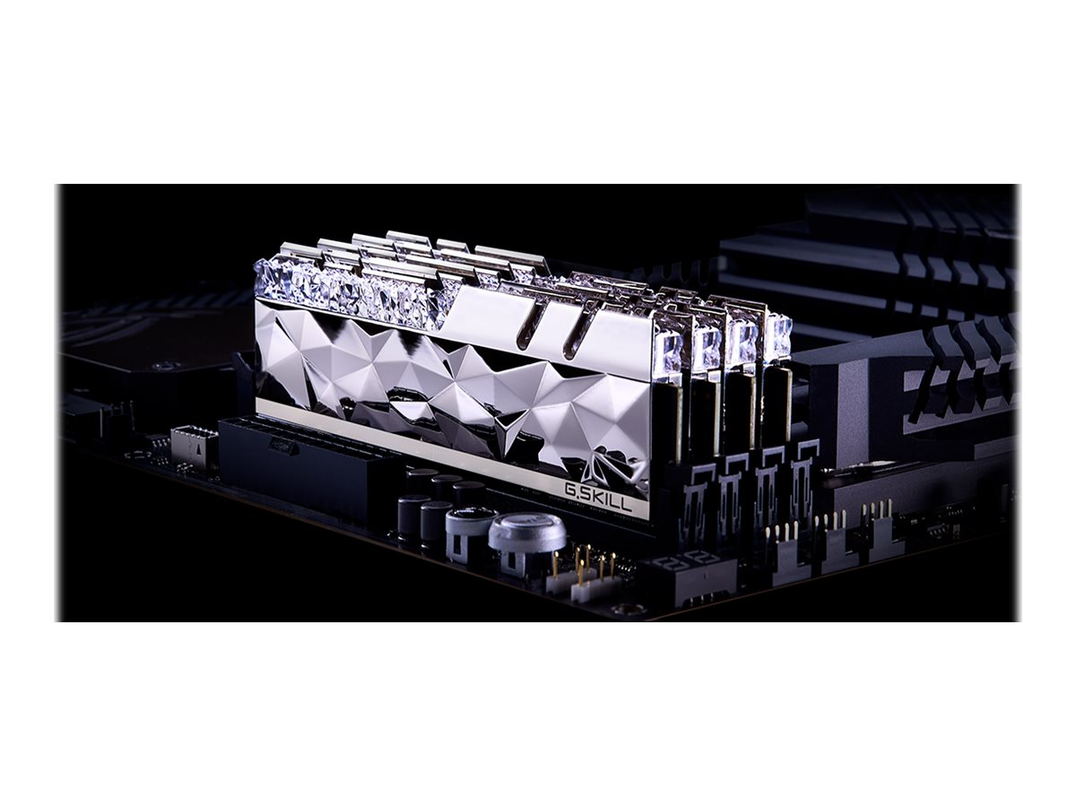 G.Skill Trident Z Royal Elite DDR4-3600 - 64GB - CL16 - Quad Channel (4 pcs) - Intel XMP - Sølv med RGB