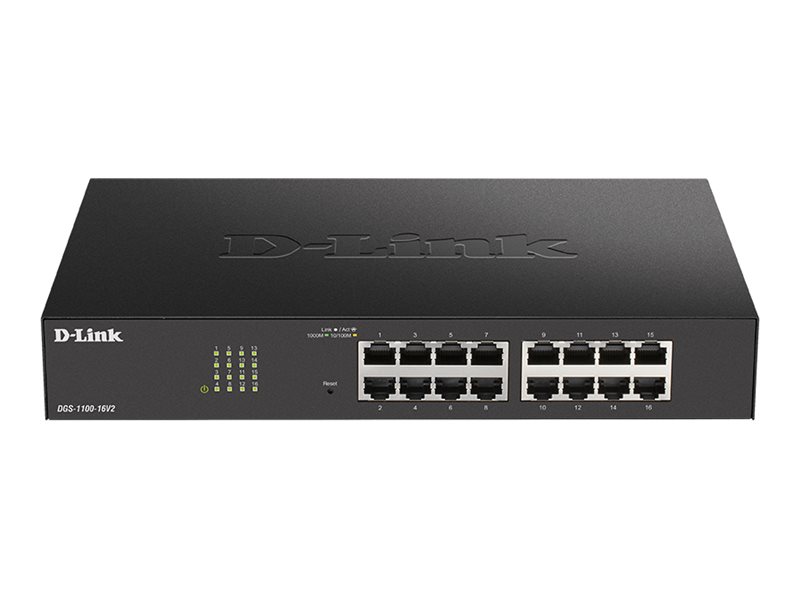 D-Link DGS-1100-16V2 16-port Smart Administrerbar Gigabit-Switch